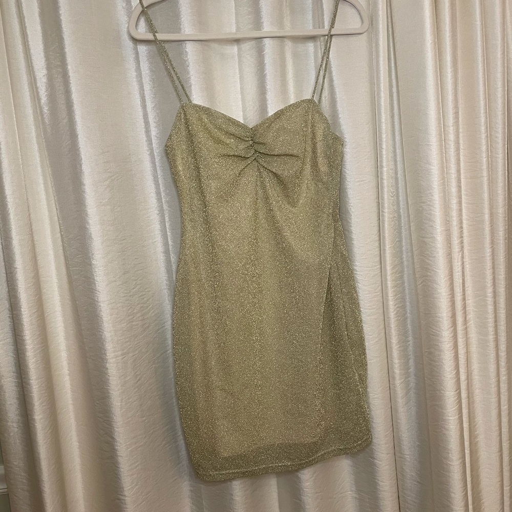 NWT Revolve by the way. Sparkle Mini Dress. Large - Picture 1 of 6